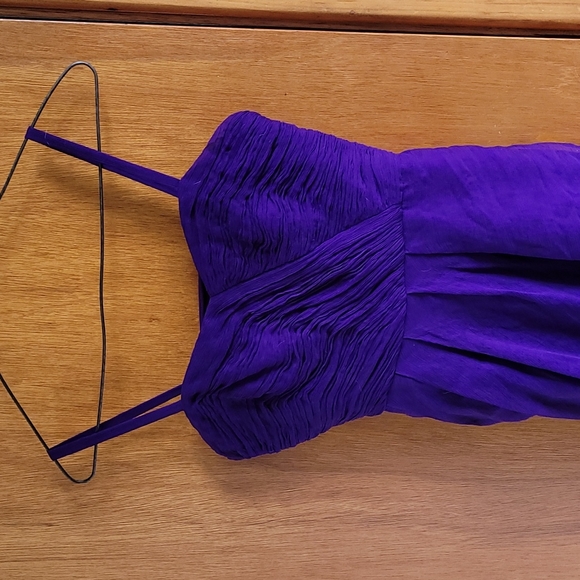 Purple JCrew silk dress siz 0 - Picture 6 of 7